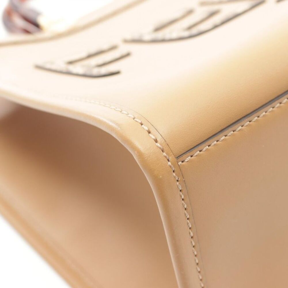 Fendi Sunshine Medium Tote Bag Leather Beige - Picture 3 of 6